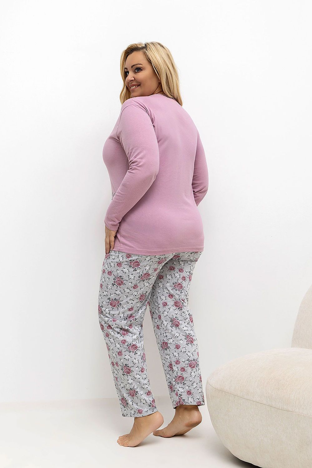  Pigiama Taglie Forti model 221188 Forever Pink 