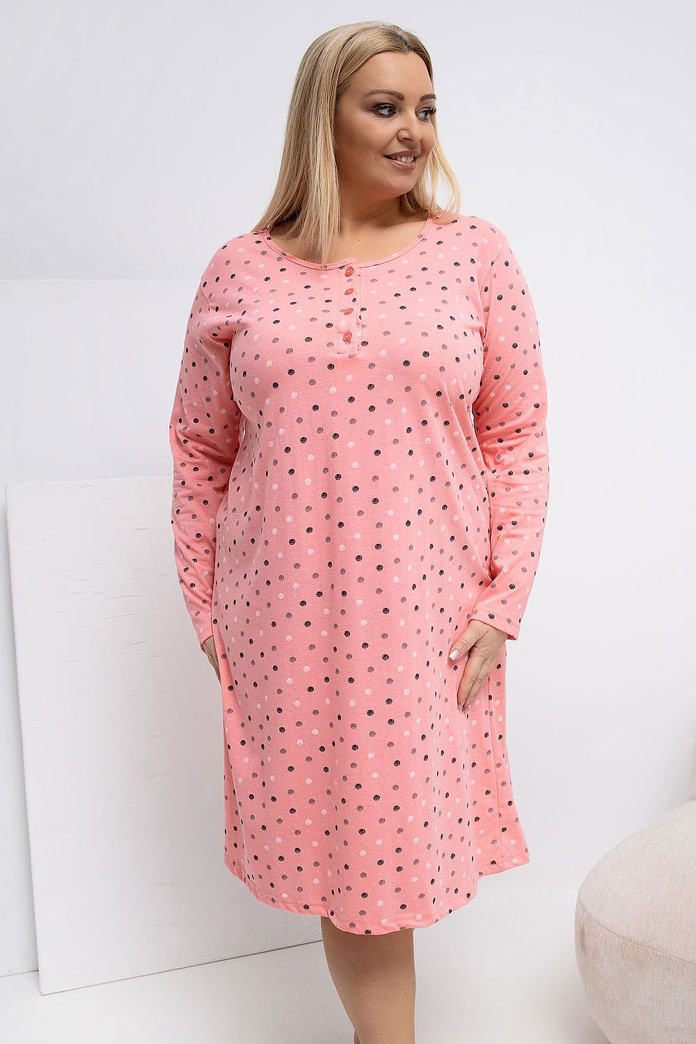  Camicia da notte Plus Size model 223301 Forever Pink 