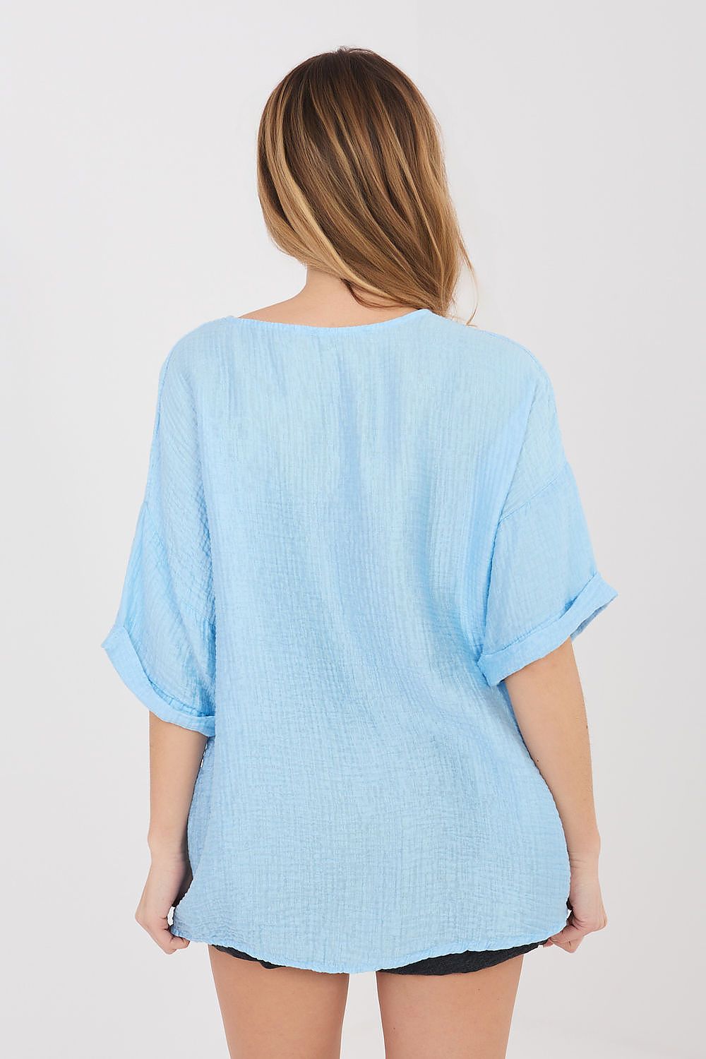  Camicia a manica corta model 225509 Italy Moda 