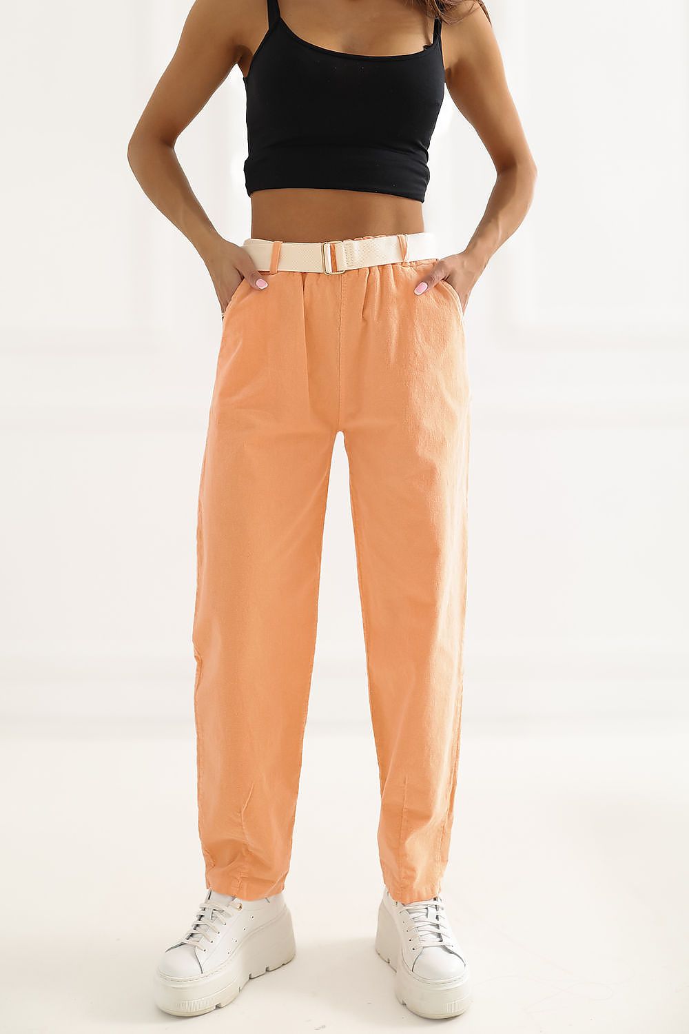  Pantaloni in velluto model 226458 Italy Moda 