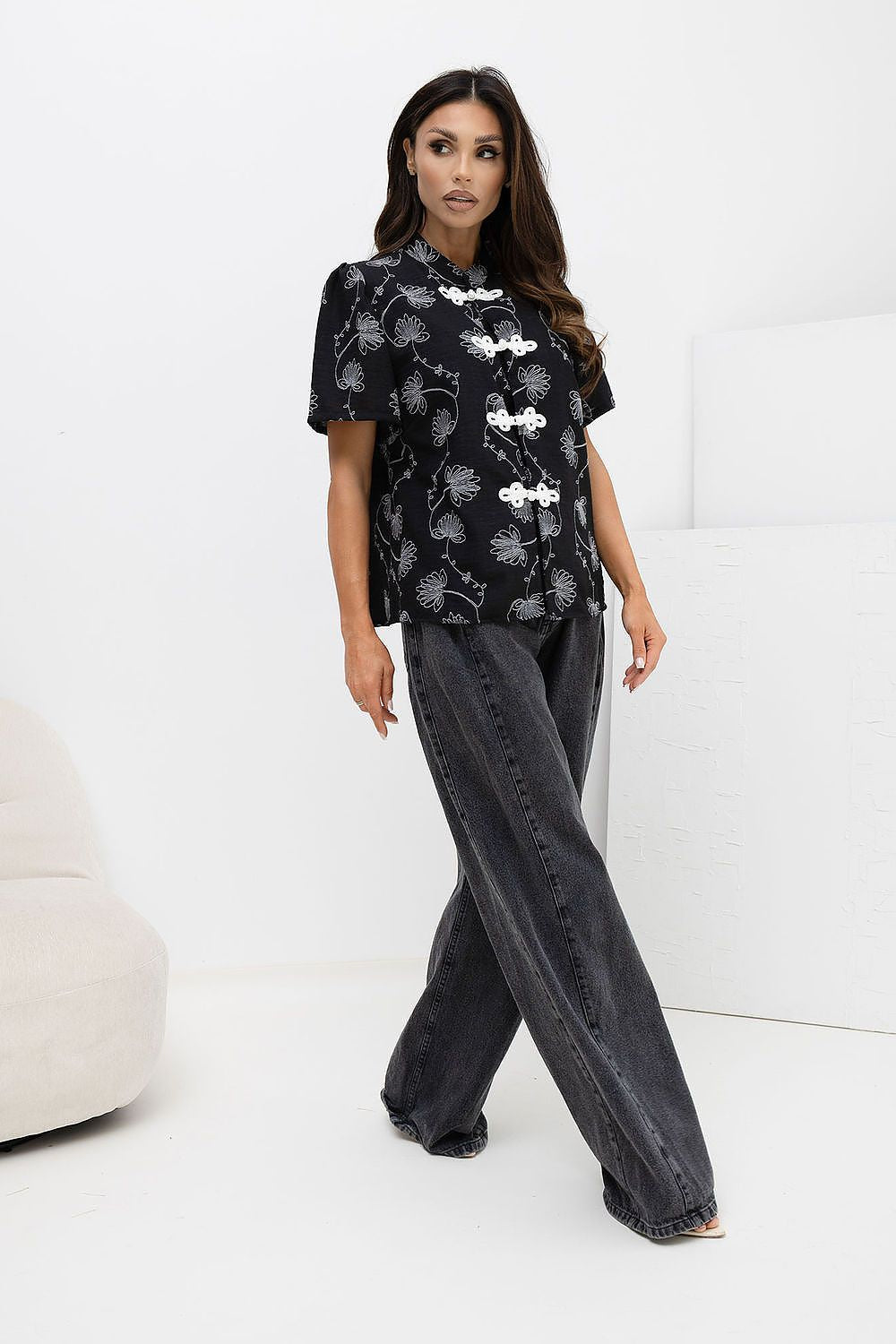  Camicia a manica corta model 229098 Factory Price 