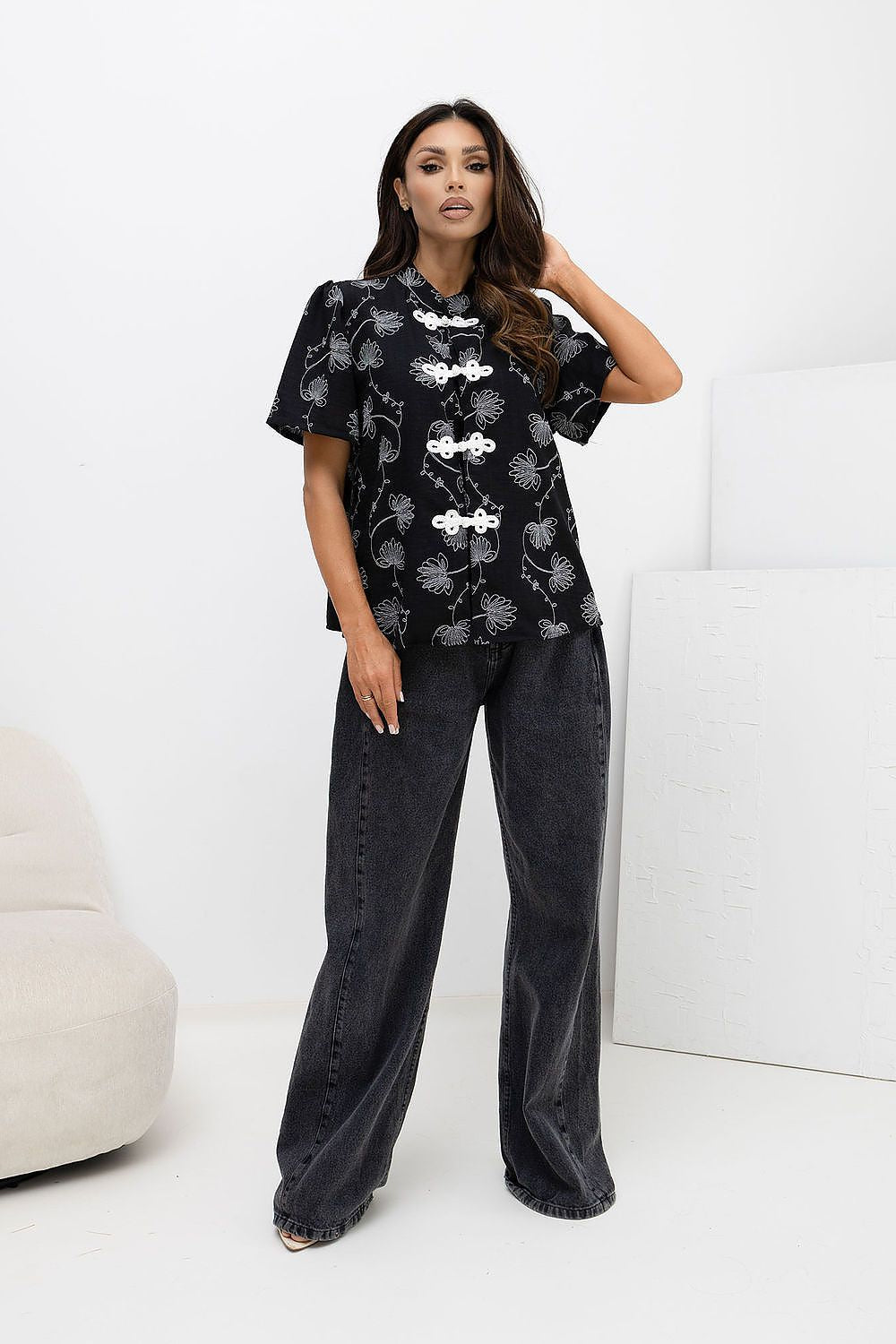  Camicia a manica corta model 229098 Factory Price 